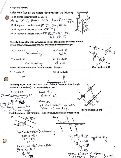 Lesson Practice B Geometry Answers