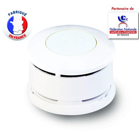 detecteur de fumee certifie nf lifebox serenity   pile alcaline  ans