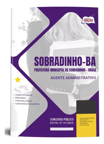 Apostila Agente Administrativo Sobradinho Ba Atualizada