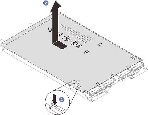 Quitar La Cubierta De La Bandeja ThinkSystem SD650 V3 Neptune DWC