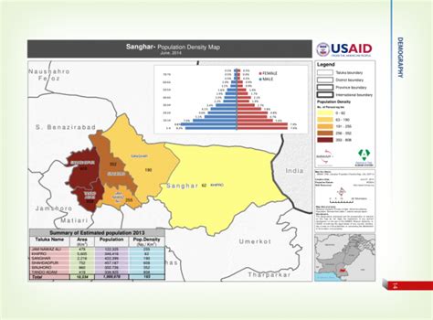 Pakistan: Sanghar- Population Density Map (June 2014) - Pakistan ...