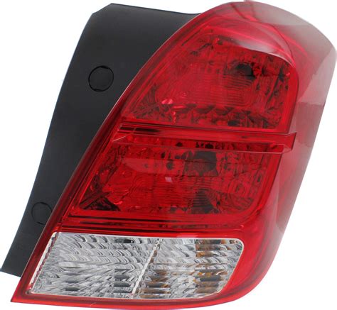 Evan Fischer Tail Light Compatible With 2013 2021 Chevrolet Trax Clear And Red Lens