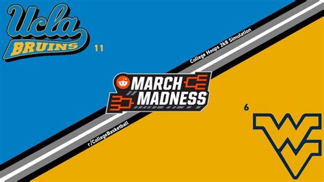 R CollegeBasketball March Madness First Round 11 UCLA Vs 6 West