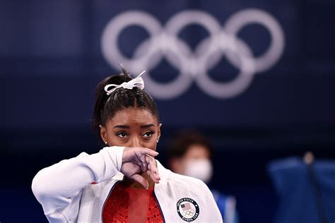 Simone Biles Out Of Womens Gymnastics Team Final As Olympic Superstar