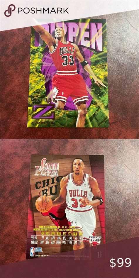 Skybox Z Force Scottie Pippen Card Scottie Scottie Pippen