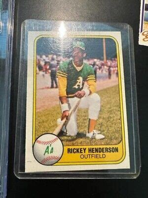 Fleer Rickey Henderson Card Sharp Nm Ebay