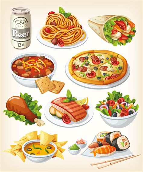 42 Vector Food Images Vector Food Food Food Clipart