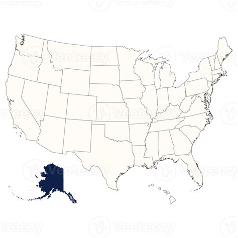 Usa Outline Color