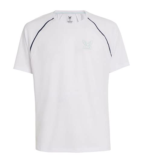 Mens Castore White AMC Airex Aeromesh T Shirt Harrods CountryCode