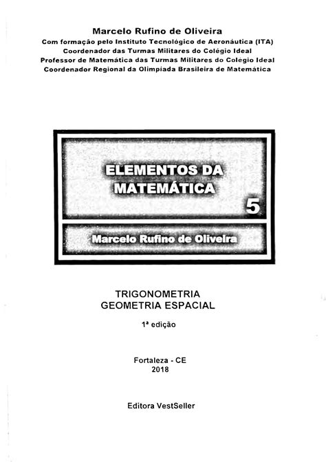 SOLUTION Elementos Da Matem Tica Volume 5 Marcelo Rufino Z Lib Org