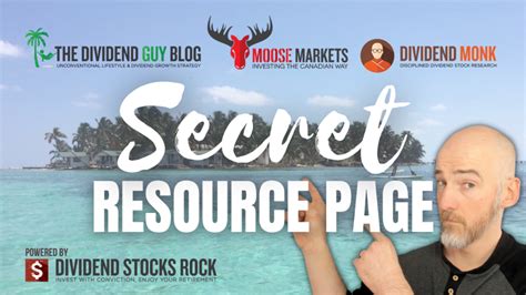 Secret Resource Page The Dividend Guy Blog