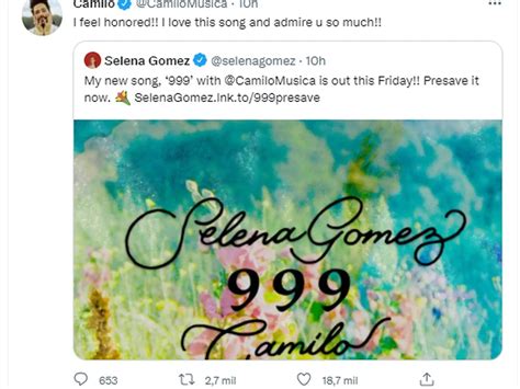 ‘999′ La Nueva Colaboración De Selena Gómez Y Camilo Que Tiene A Miles