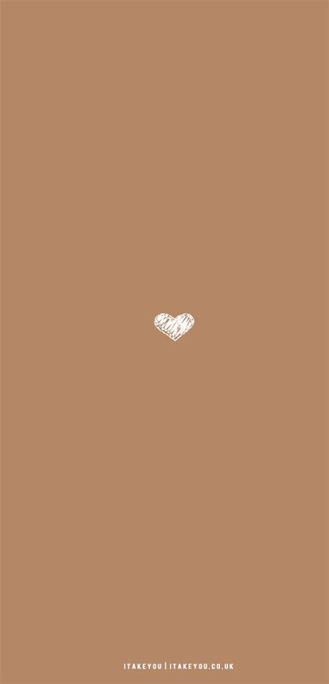 10 Aesthetic Brown Wallpapers : Aesthetic Heart Brown Wallpaper | Brown ...