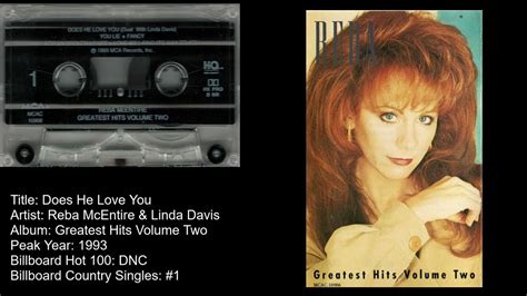 Reba Mcentire And Linda Davis Does He Love You Youtube