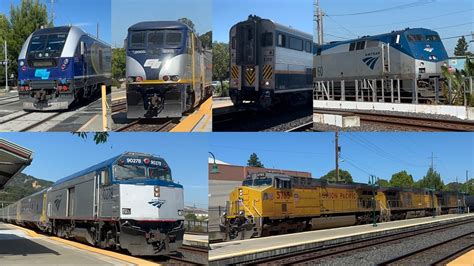 Railfanning Amtrak Union Pacific Trains At Martinez Ft Horn Shows