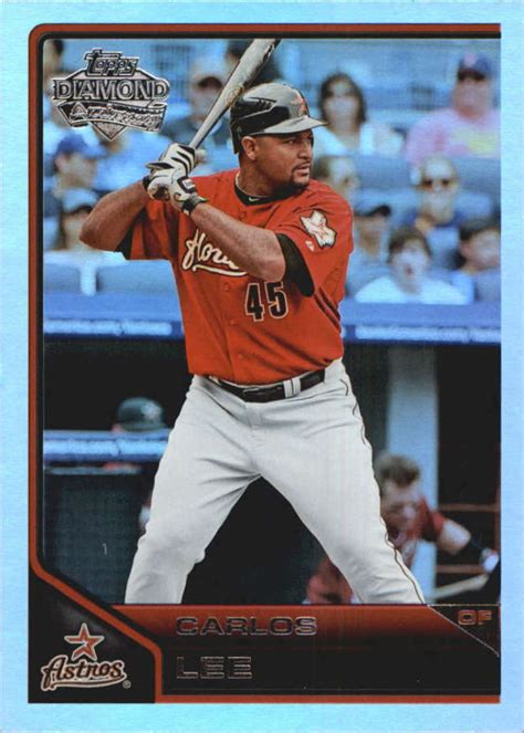 Topps Lineage Diamond Anniversary Refractor Carlos Lee Astros