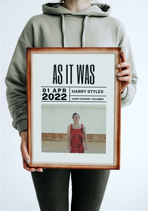 As It Was by Harry Styles Poster Digital Download Harry - Etsy