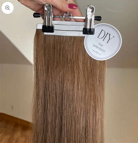 Light Brown Straight DIY Hair Extensions Home Kit