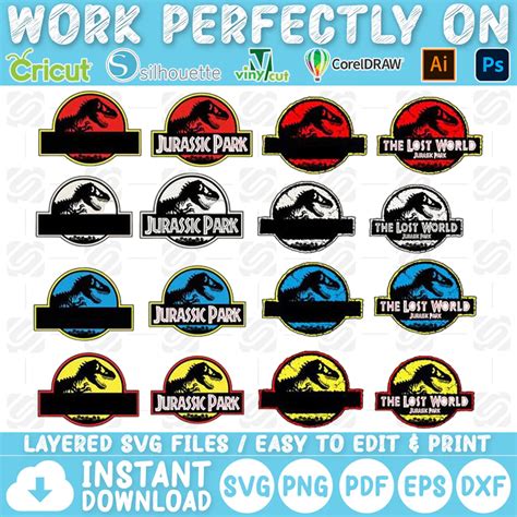 Mega 500 Jurassic Park Bundle Svg By Svgdesignstore On Deviantart