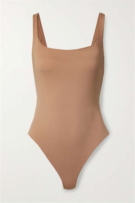 Skims Neutral Fits Everybody Thong Bodysuit Sienna Editorialist