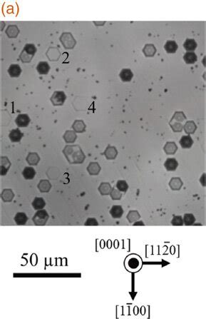 Comparison Of A Etch Pits And B Raman Mapping Images Of E2H Peak