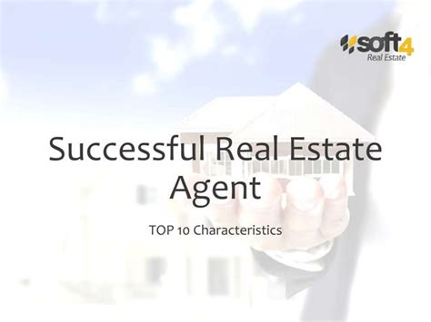 Successful Real Estate Agent Characteristics Ppt Free Download