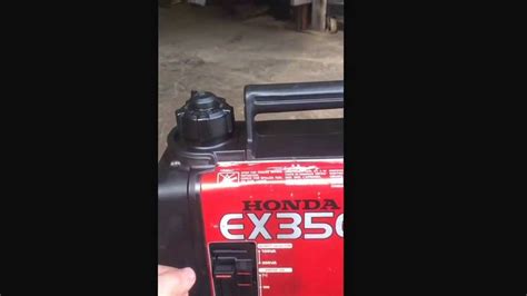 Honda Ex350 Generator Youtube