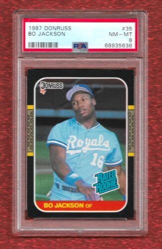 Donruss Rated Rookie Bo Jackson Psa Nm Mint Rc Royals