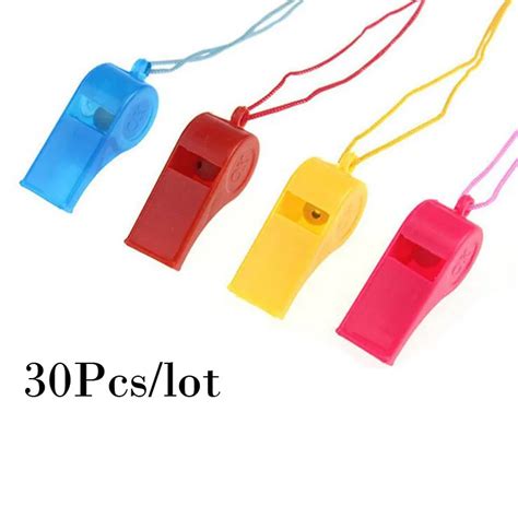 30pcslot New Childrens Toys Plastic Whistle Traditional Whistle With