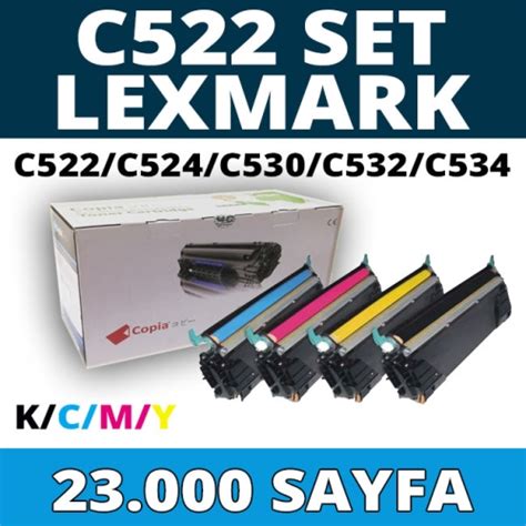 Kopya Copia Ym C C C X Set Lexmark C C C C C Kcmy