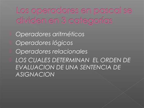 Operadores Expresiones Y Orden De Evaluacion PPT Descarga Gratuita