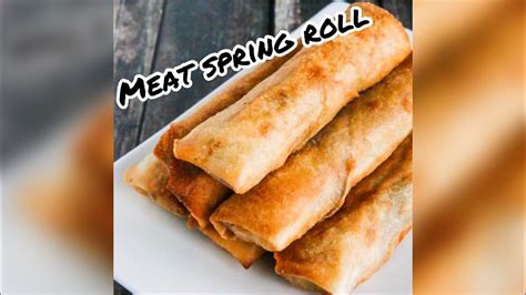 Spring Rolls Made With Ground Beef Crispy Beef Lumpia Recipe Youtube