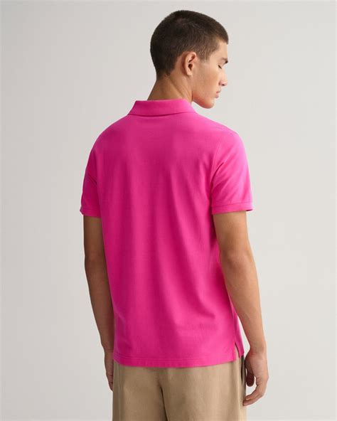 GANT Erkek Pembe Regular Fit Polo 2201 XL 100 PAMUK HYPER PINK Polo