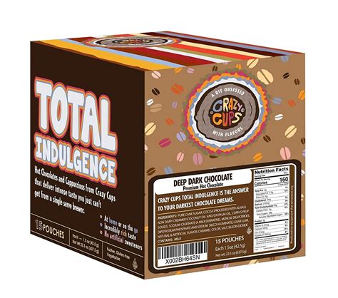 Deep Dark Hot Chocolate Mix 15 Gourmet Packets Total Indulgence Buy Now With Express