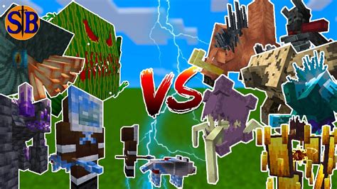 The Predators Vs Mutant More Minecraft Mob Battle Youtube