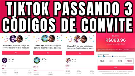 Como Passar O C Digo De Convite No Tiktok Tiktok Passando C Digos De