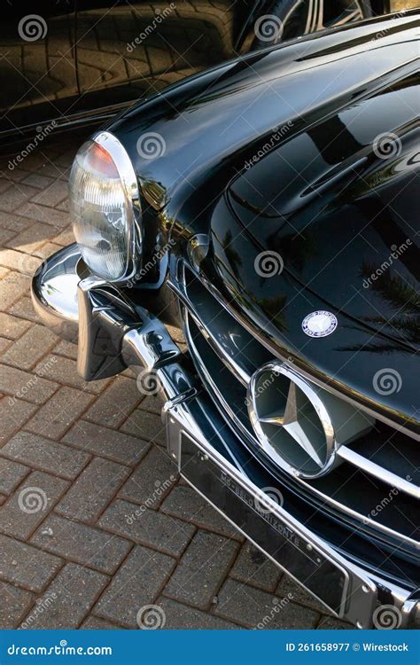 Front Part Of A Classic Retro Mercedes 300sl In Closeup Editorial Photography Image Of Vehicle