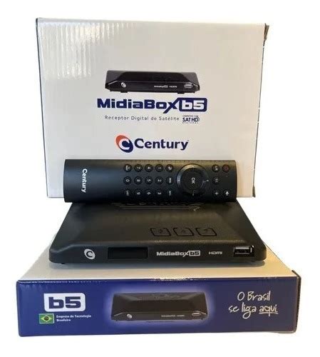 Receptor Midiabox B5 Century Midia Box B5 Hdtv Kit 2 Und