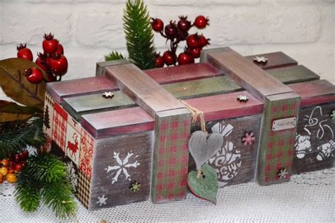 Christmas decoupage, Christmas deco, Decorative boxes