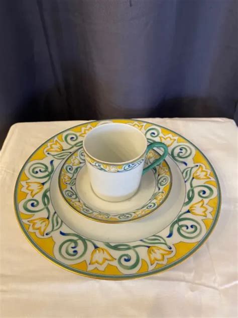 Assiette Tasse Et Soucoupe En Porcelaine De Limoges Haviland D Cor Cot