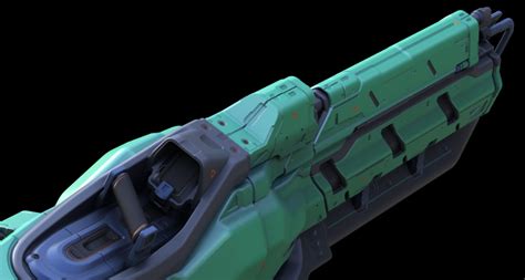 Artstation Halo 5 Gauss Cannon Turret Hires Halo 5 Cannon Turret