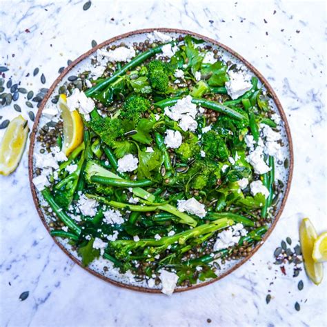 Puy Lentil Salad With Broccolini And Goat Cheese