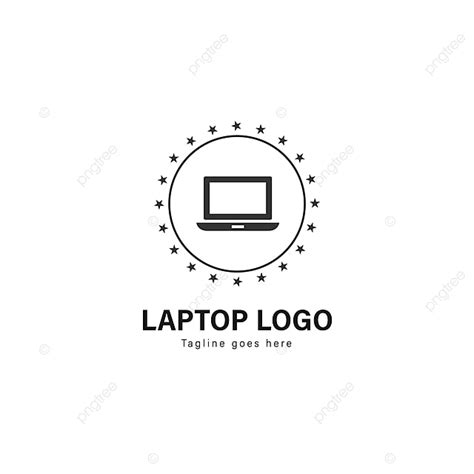 Logótipo Modelo De Laptop Logotipo De Laptop A Moldura Moderna PNG