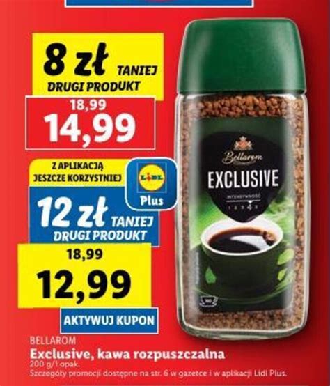 Promocja Bellarom Exclusive Kawa Rozpuszczalna G W Lidl