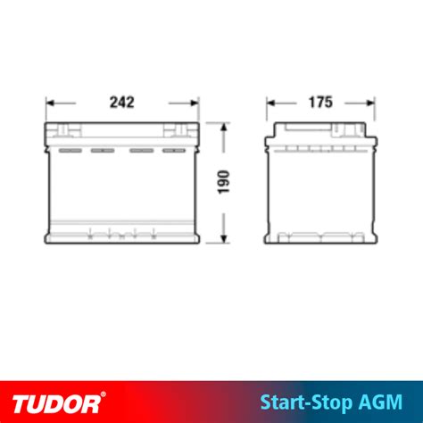 BATERÍA TUDOR AGM TK620 START STOP 62Ah 680A