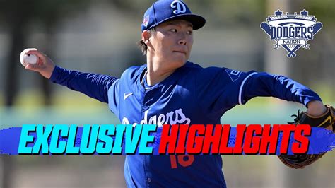 Yoshinobu Yamamoto Throws Live Bullpen Exclusive Highlights, Yamamoto ...