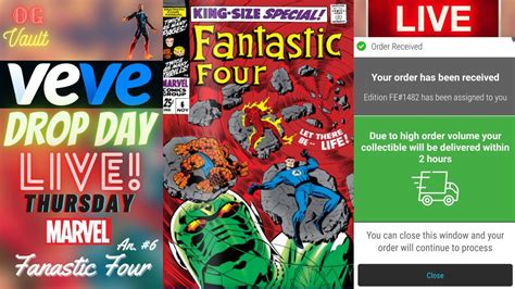 Veve Drop Day Live Fantastic Four Annual Marvel Comics Digital