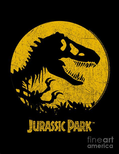 Jurassic Park Lost World T Rex Sphere Yellow Digital Art By Samantha Pease Pixels