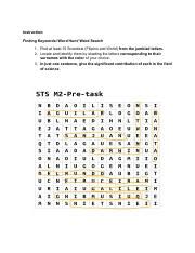 M Pre Task Pdf Instruction Finding Keywords Word Hunt Word