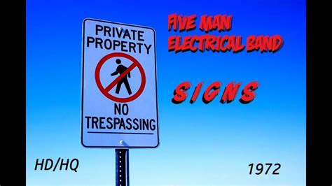 HQ HD FIVE MAN ELECTRICAL BAND SIGNS Best Version SUPER ENHANCED